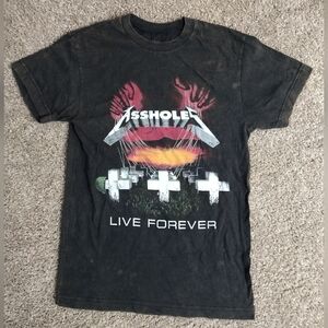 Black Graphic T-Shirt with Bold Design